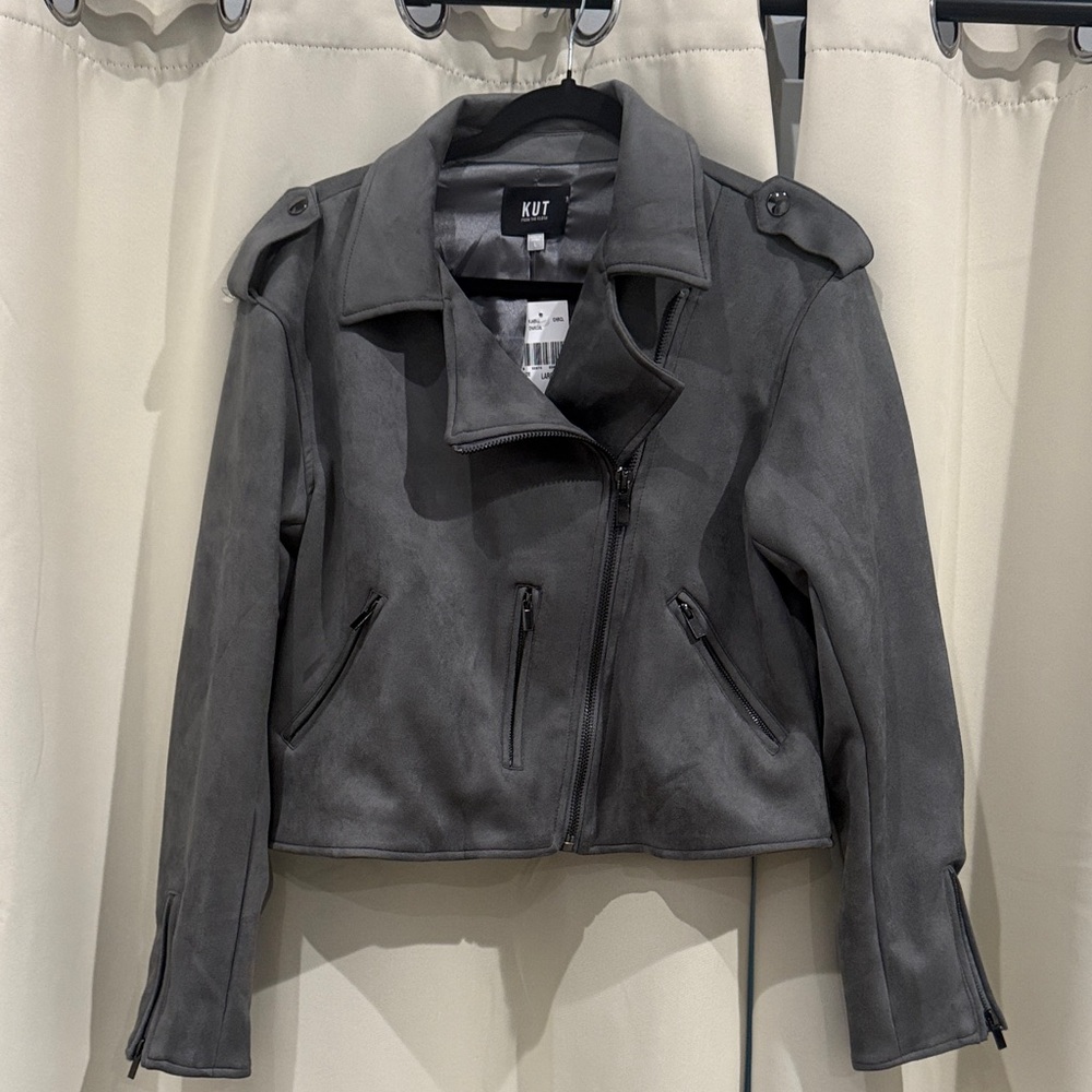 Kut from the Kloth Women's Gray Jacket Size L NWT